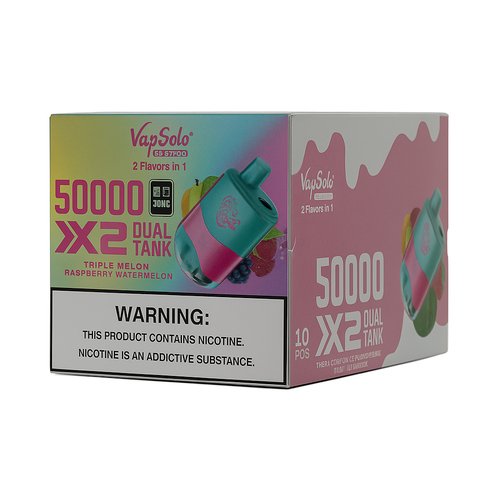 VapSolo Twins - Triple Melon & Raspberry Watermelon 50K