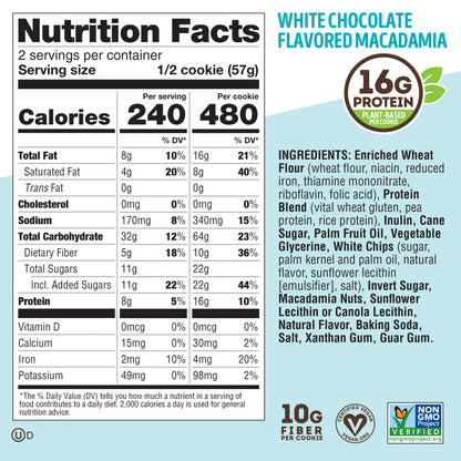 Lenny & Larry's - White Chocolate Flavored Macadamia 12-Pack