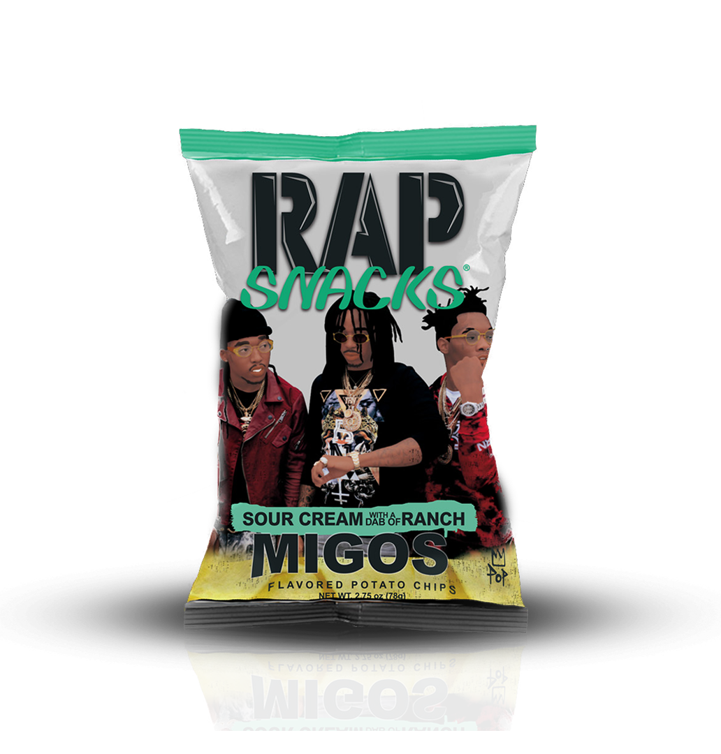 Rap Snacks - Migos Sour Cream With A Dab Of Ranch Chips 6-Pack