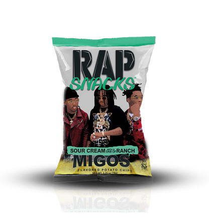 Rap Snacks - Migos Sour Cream With A Dab Of Ranch Chips 6-Pack