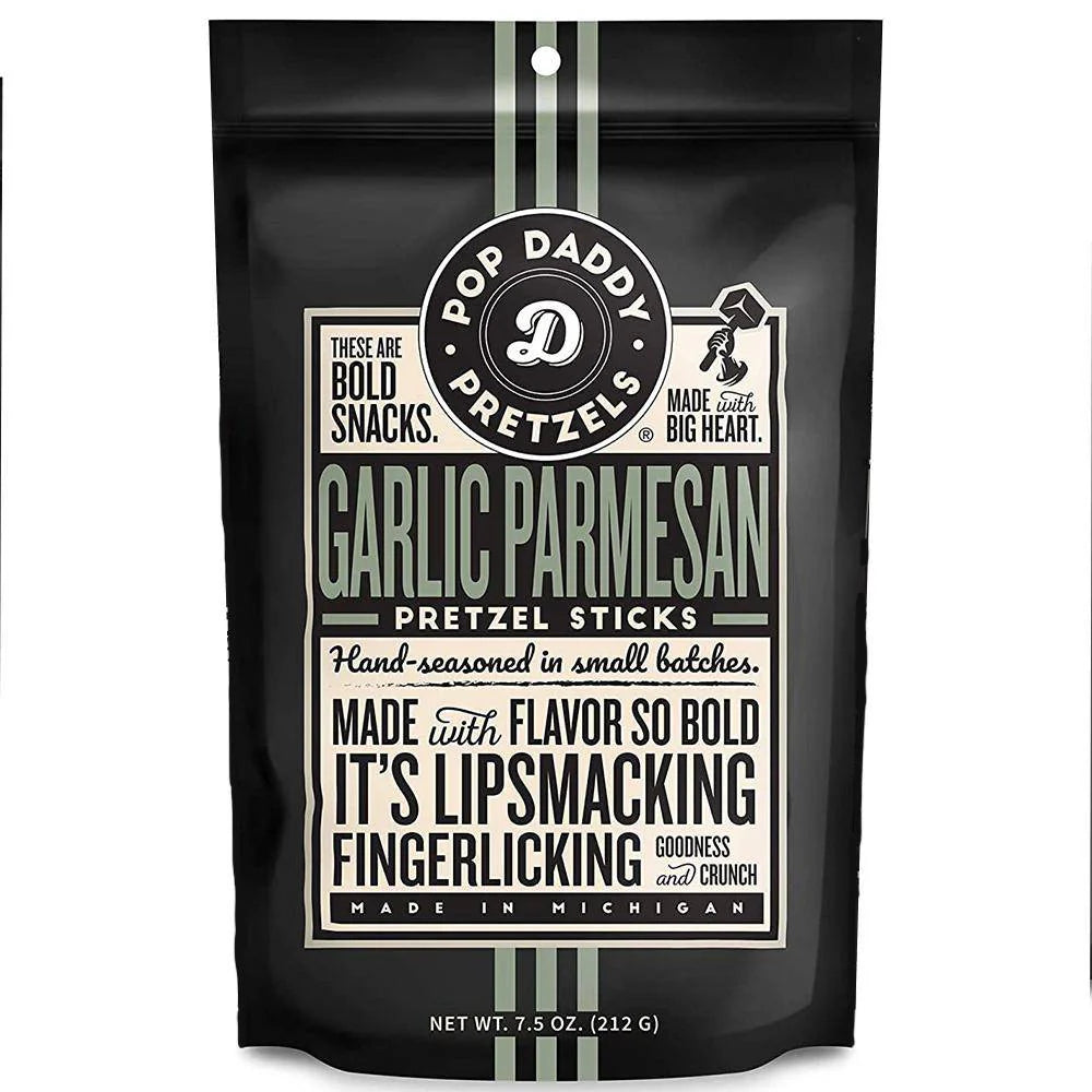 Pop Daddy - Garlic Parmesan Pretzel Sticks
