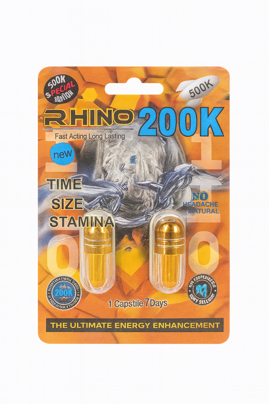 Rhino 200K - 500K Male Double Capsule