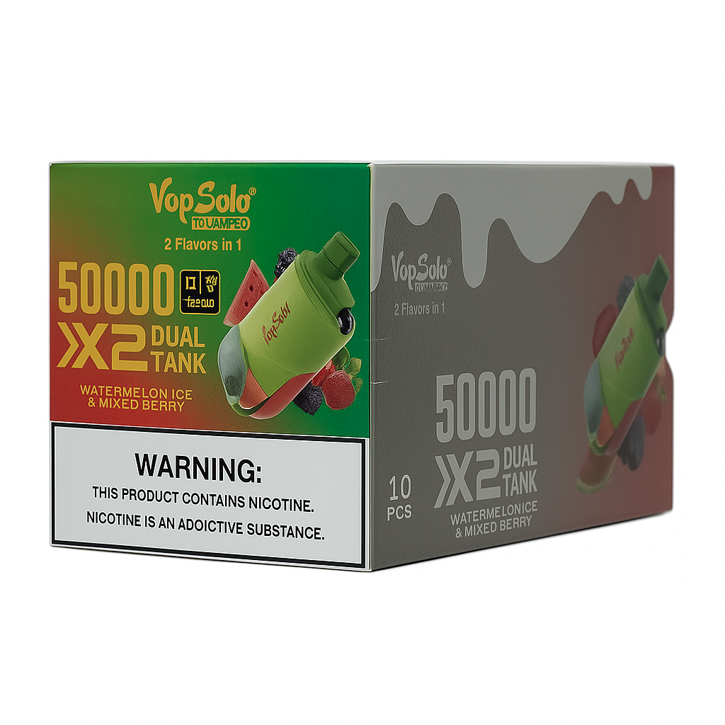 VapSolo Twins - Watermelon Ice & Mixed Berry 50K