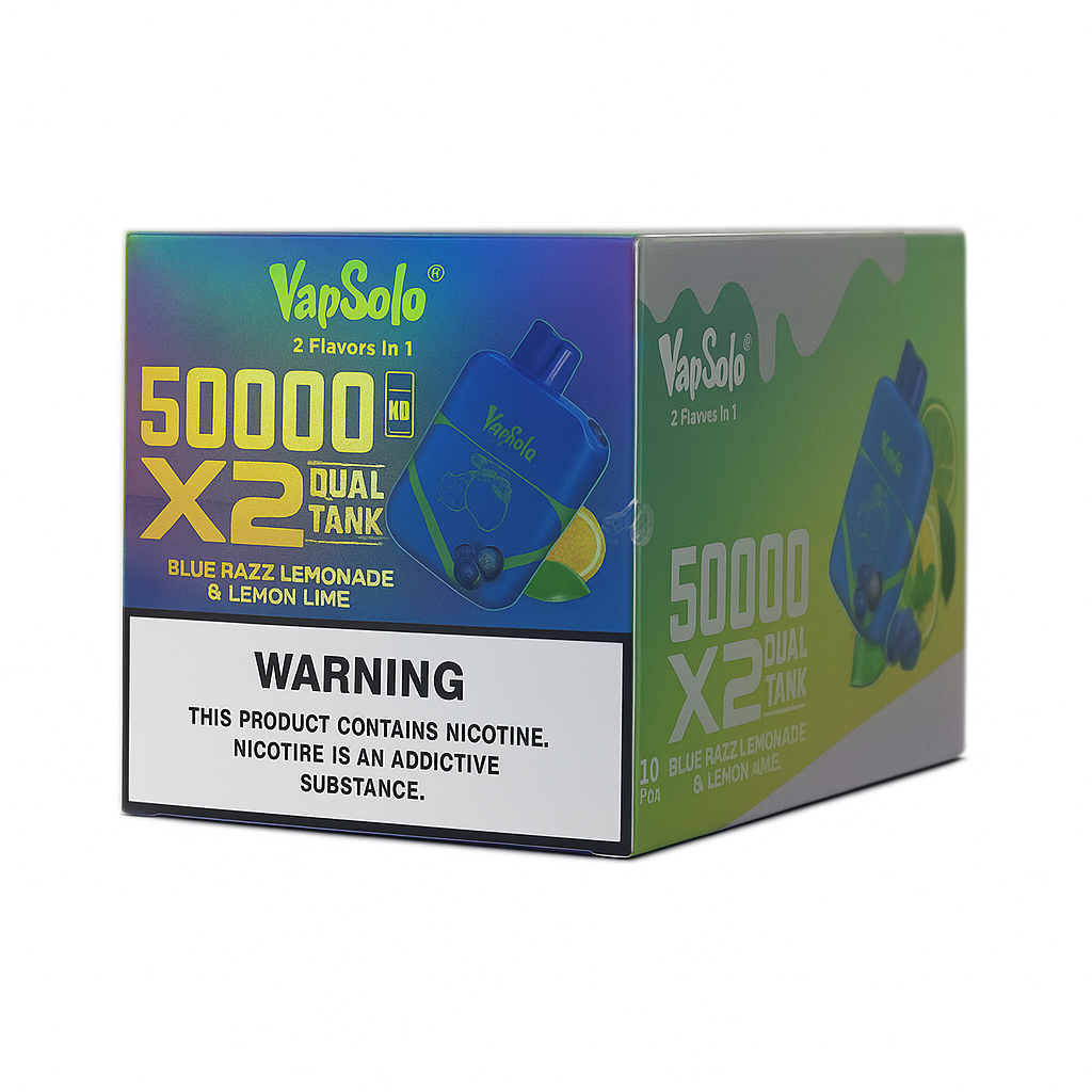 VapSolo Twins - Blue Razz Lemonade & Lemon Lime 50K