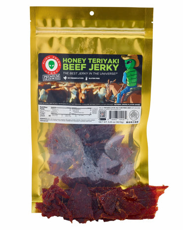 Alien Fresh Jerky - Grass-Fed Honey Teriyaki Beef Jerky