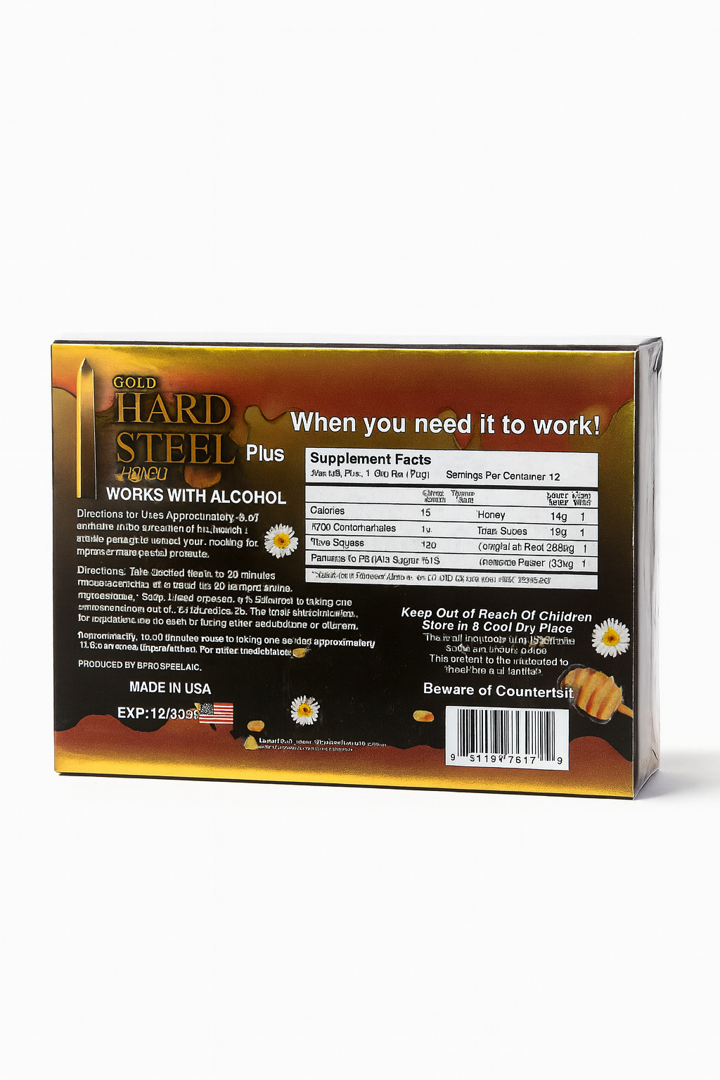 Hard Steel Plus - Gold Honey 12-Pack