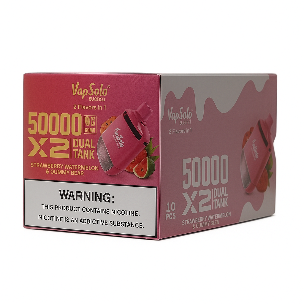 VapSolo Twins - Strawberry Watermelon & Gummy Bear 50K