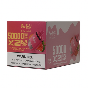 VapSolo Twins - Strawberry Watermelon & Gummy Bear 50K