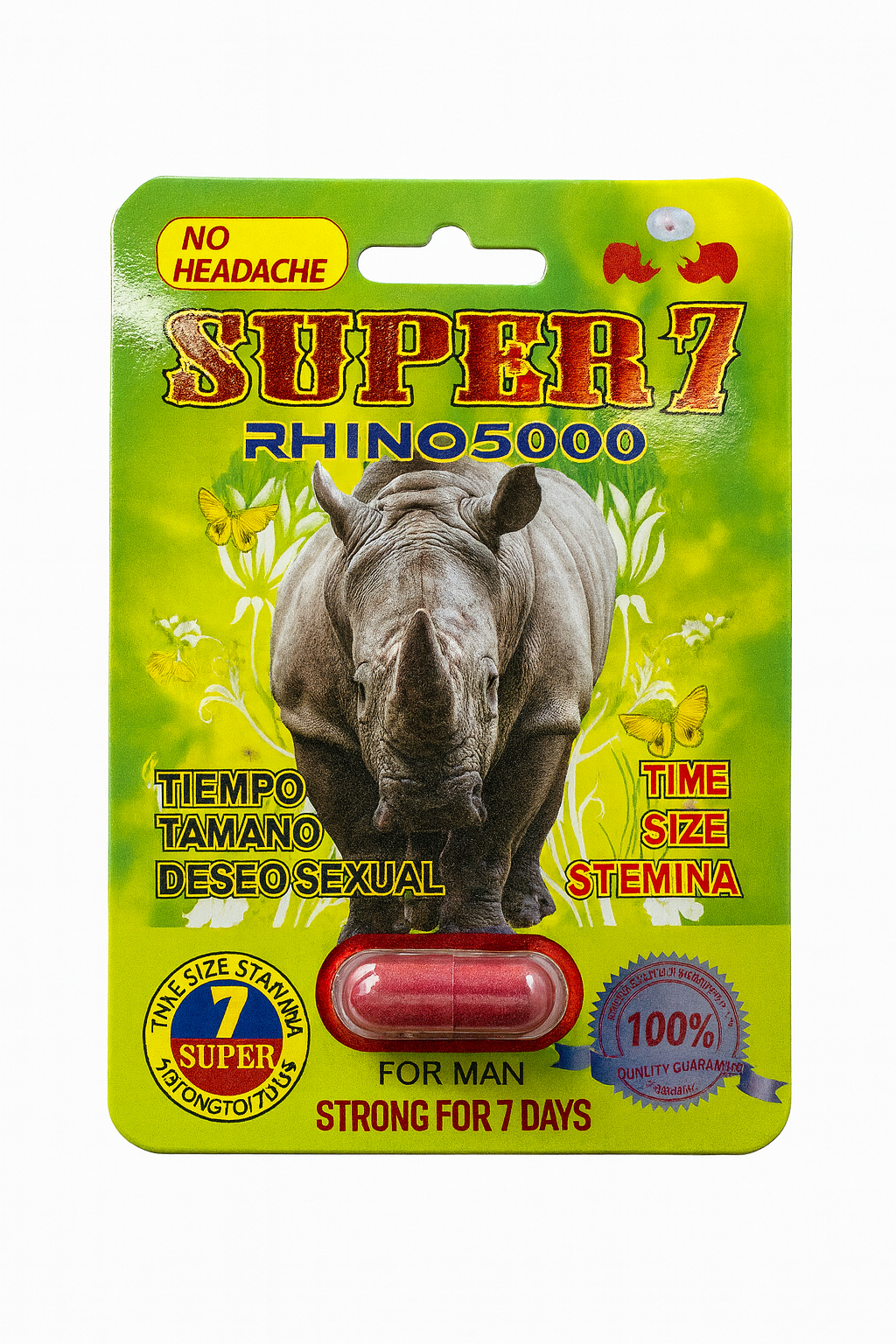 Rhino 7 - Super 5000 Male Capsule