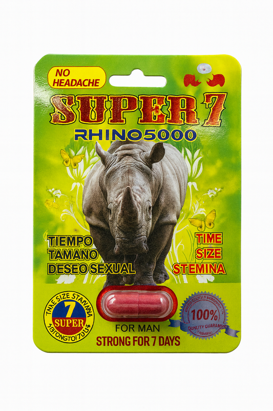 Rhino 7 - Super 5000 Male Capsule