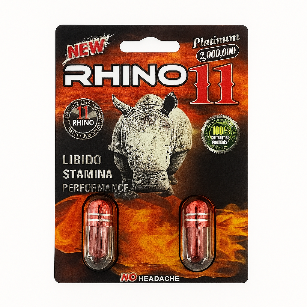 Rhino 11 - Platinum 2,000,000 Male Double Capsule