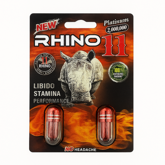 Rhino 11 - Platinum 2,000,000 Male Double Capsule