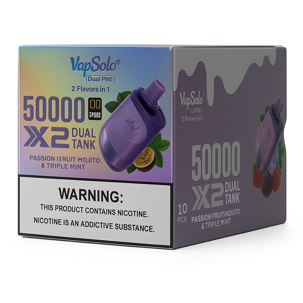 VapSolo Twins - Passionfruit Mojito & Triple Mint 50K