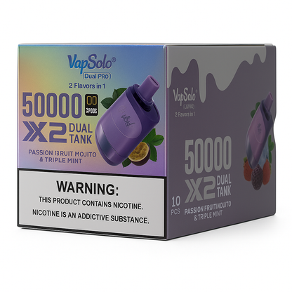 VapSolo Twins - Passionfruit Mojito & Triple Mint 50K