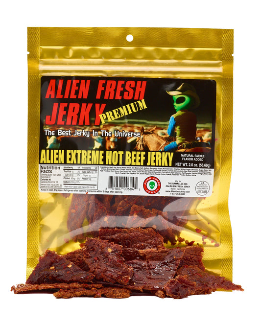 Alien Fresh Jerky - EXTREME HOT Beef Jerky