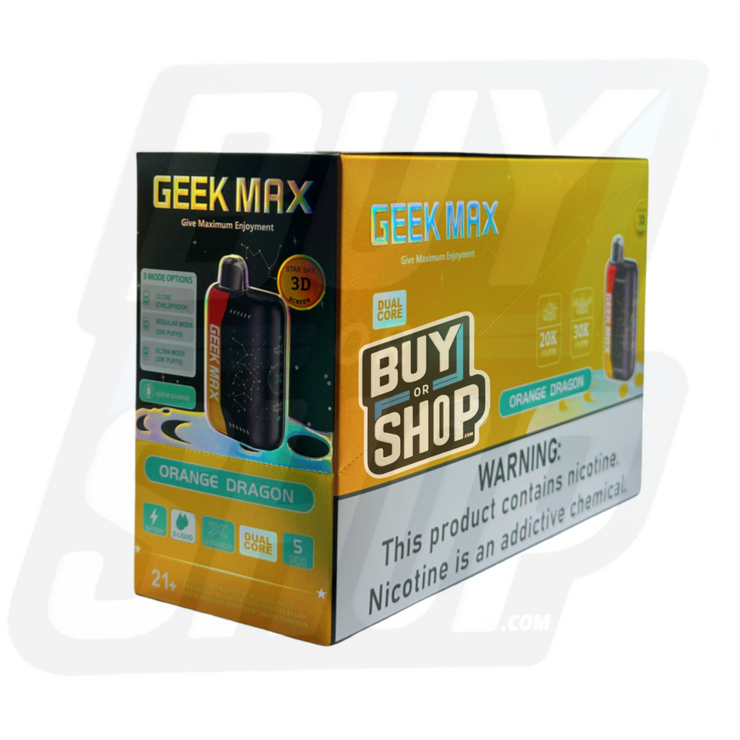 G.e.e.k M.a.x Orange Dragon 30K 5-Pack