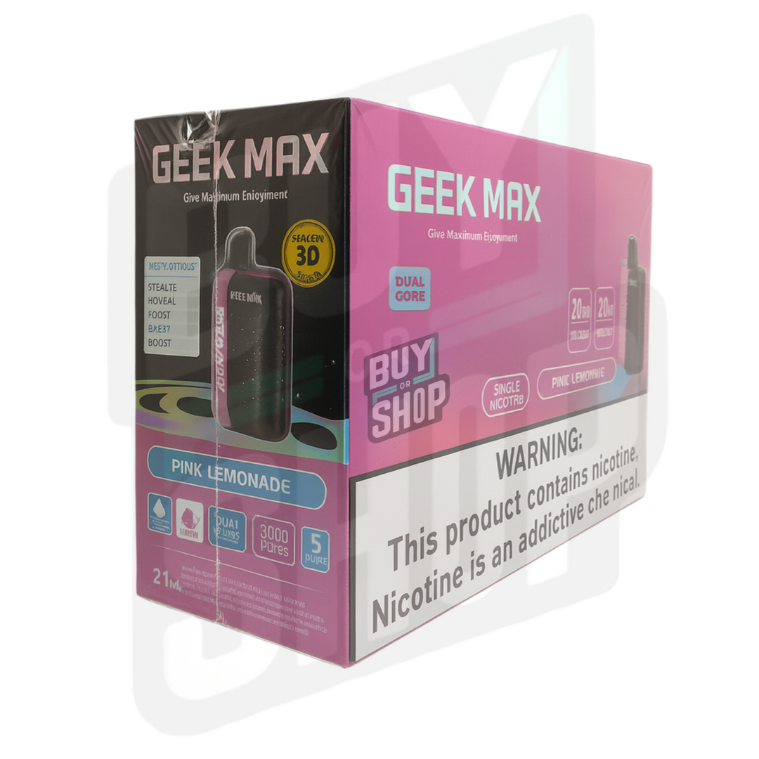G.e.e.k M.a.x Pink Lemonade 30K 5-Pack