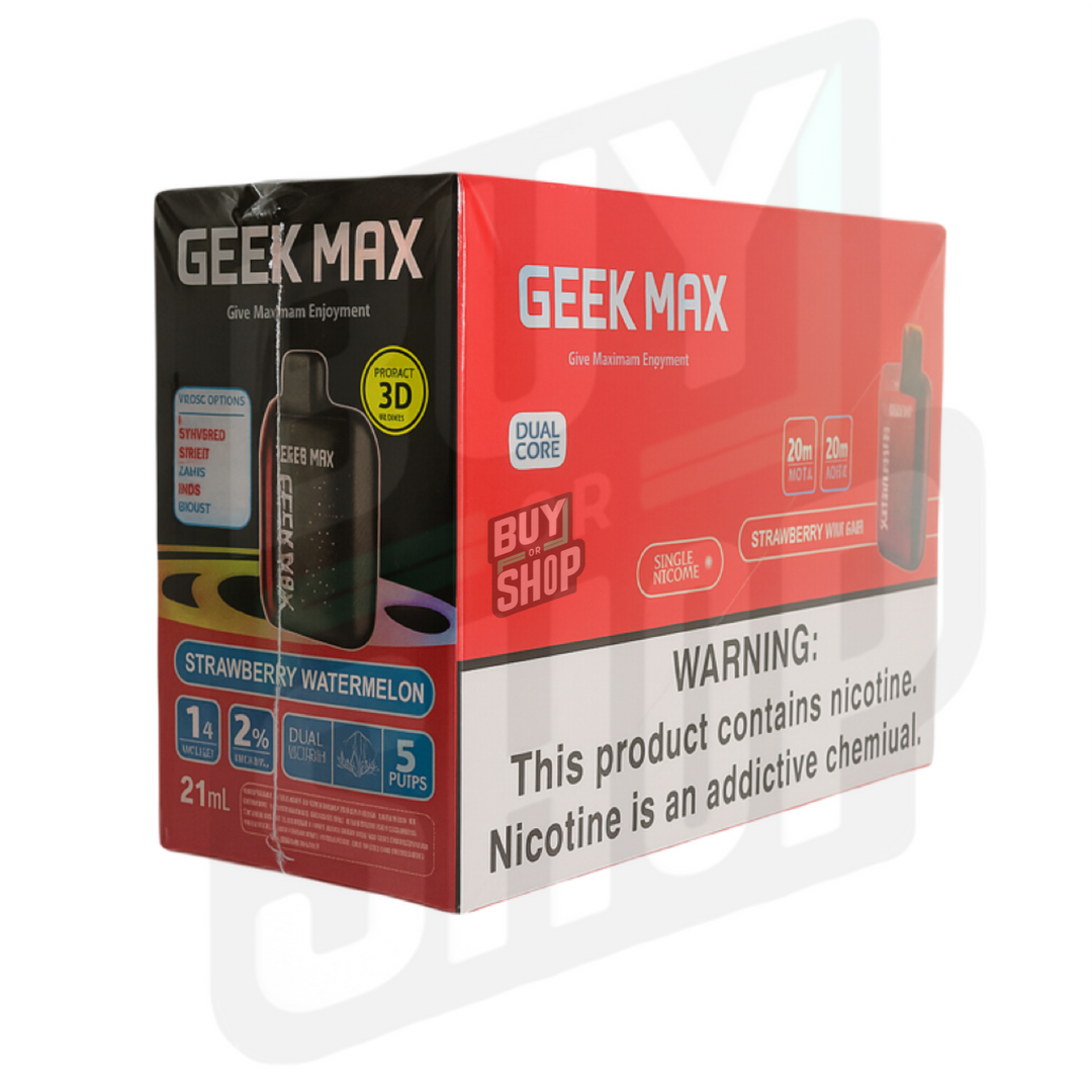 G.e.e.k M.a.x Strawberry Watermelon 30K 5-Pack