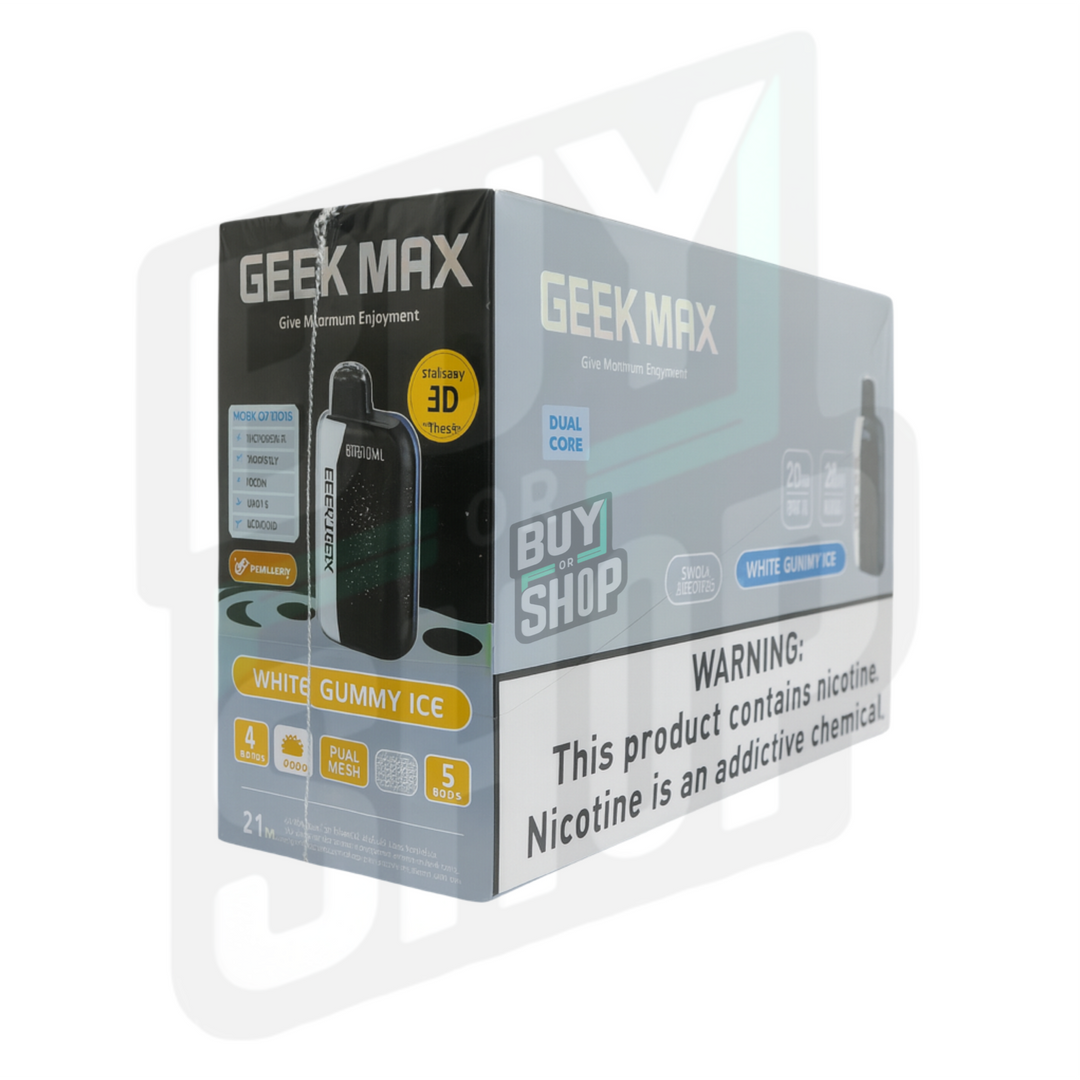 G.e.e.k M.a.x White Gummy Ice 30K 5-Pack