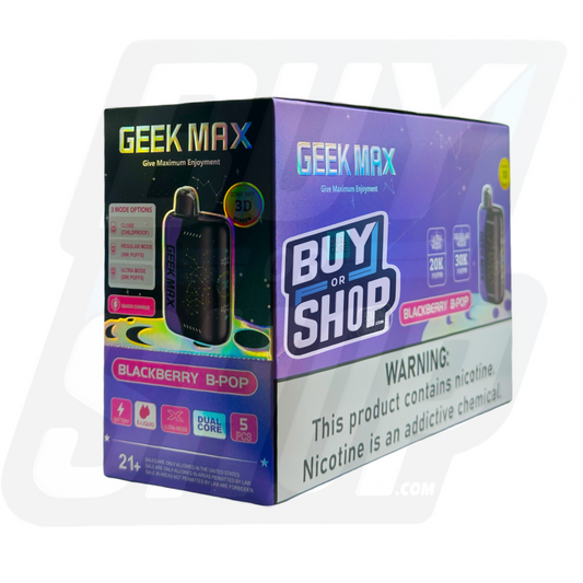 Geek Bar Pulse Max Blackberry B-Pop 30K 5-Pack
