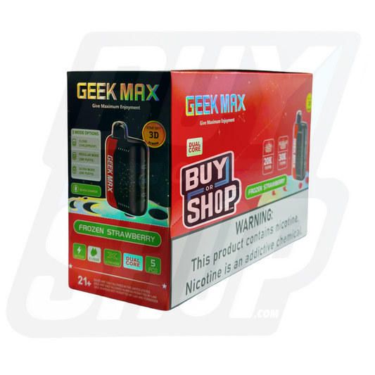 Geek Bar Pulse Max Frozen Strawberry 30K 5-Pack