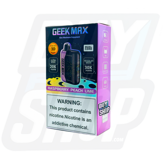 Geek Bar Pulse Max Raspberry Peach Lime 30K 1-Pack