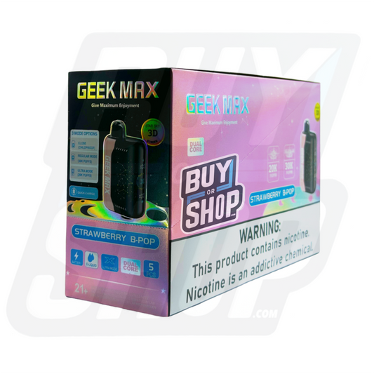 Geek Bar Pulse Max Strawberry B-Pop 30K 5-Pack