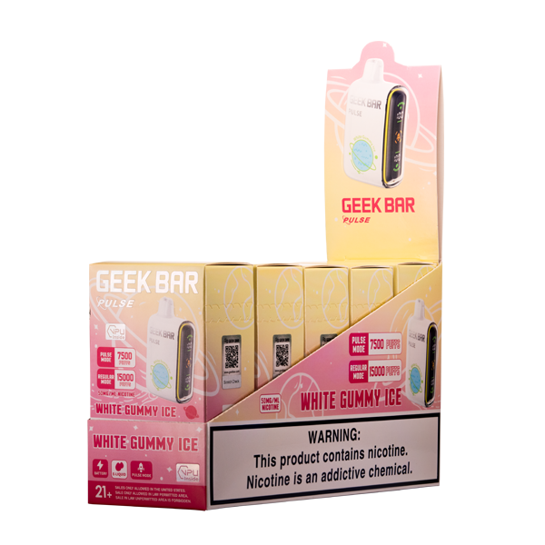 Geek Bar Pulse White Gummy Ice 5-Pack