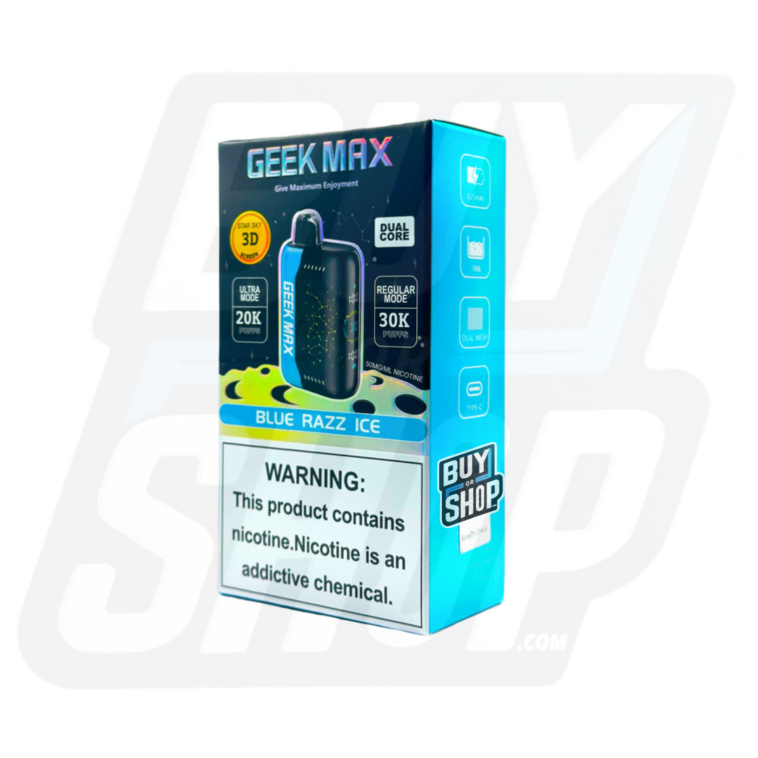 Geek Max Blue Razz Ice 30K 1-Pack