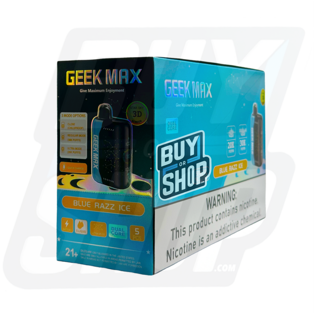 Geek Max Blue Razz Ice 30K 5-Pack