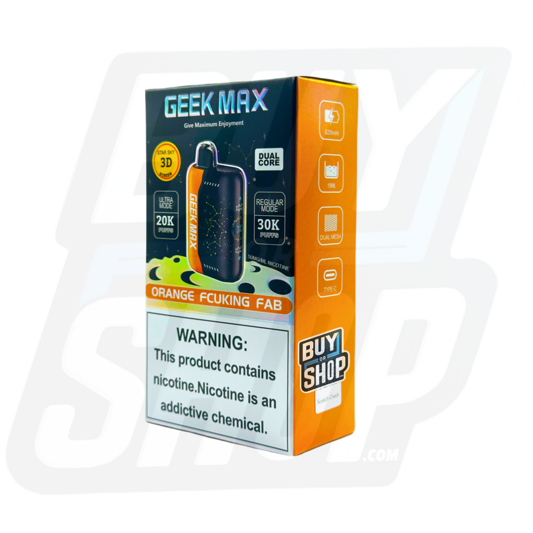 Geek Max Orange Fcuking Fab 30K 1-Pack