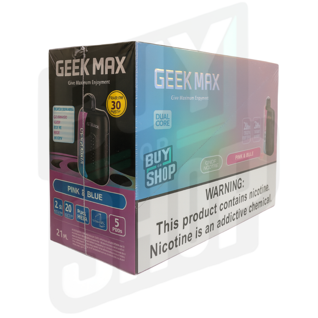 Geek Max Pink & Blue 30K 5-Pack BUY OR SHOP Geek Max Pink & Blue 30K 5-Pack BUY OR SHOP
