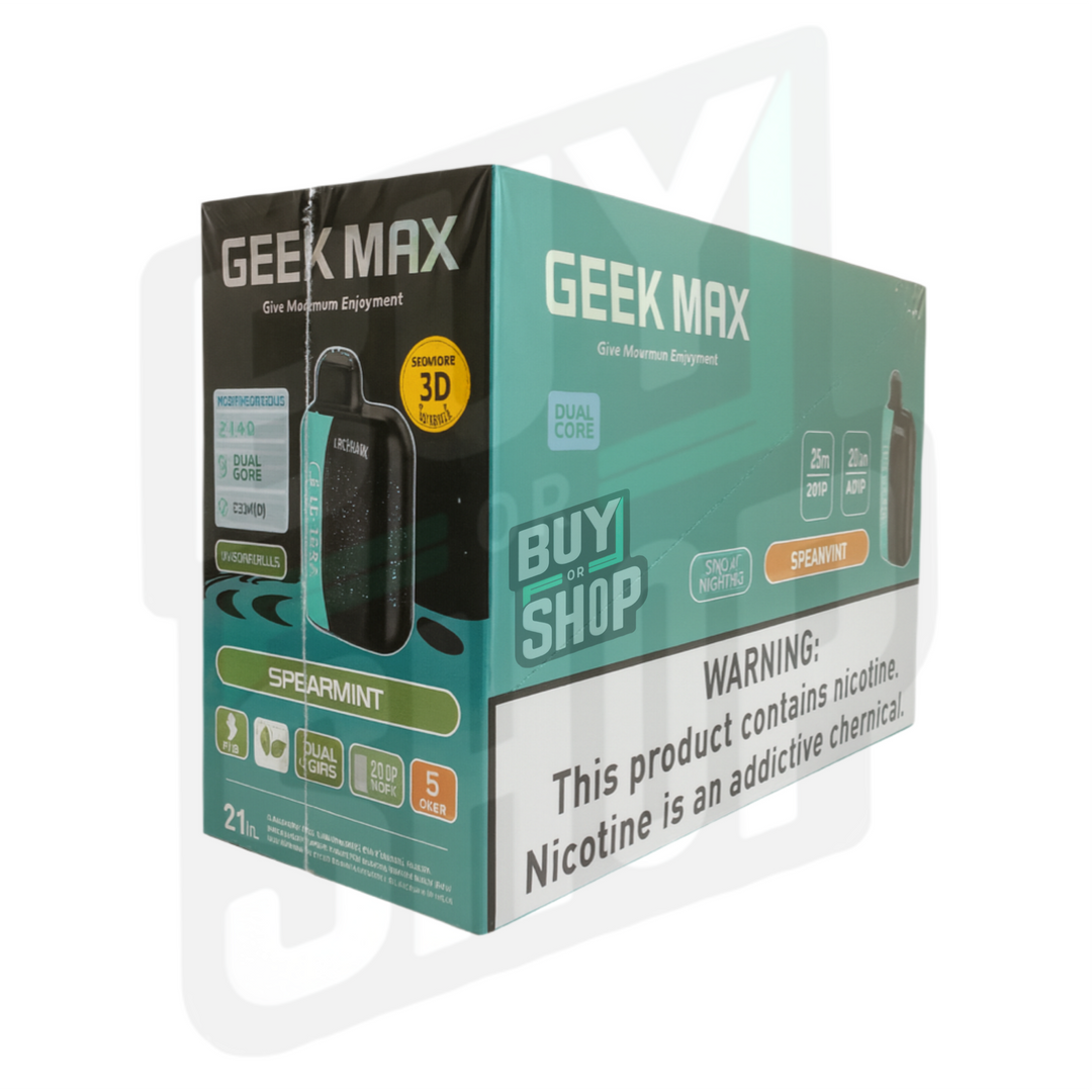 Geek Max Spearmint 30K 5-Pack