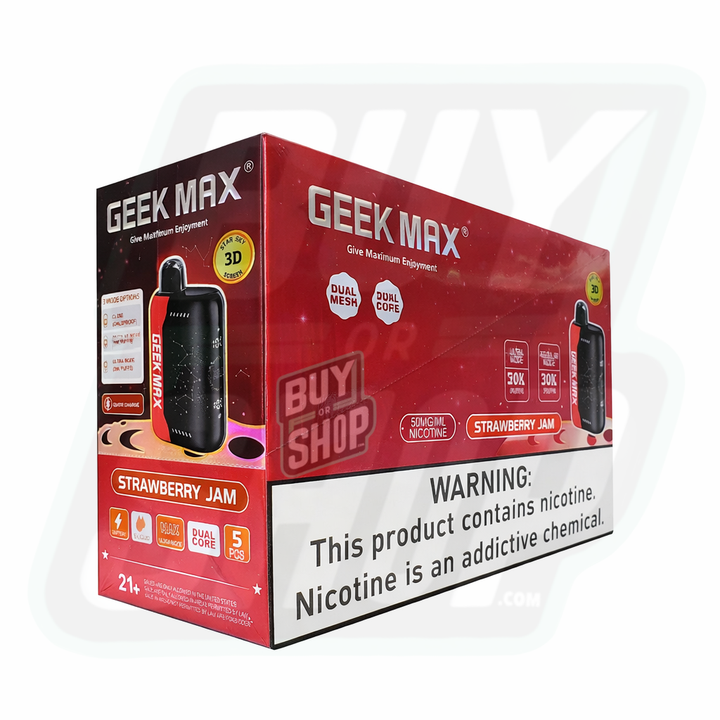 Geek Max Strawberry Jam 30K 5-Pack