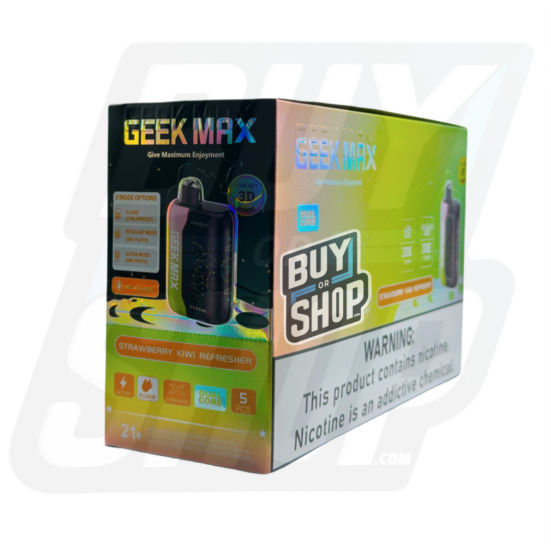 Geek Max Strawberry Kiwi Refresher 30K 5-Pack