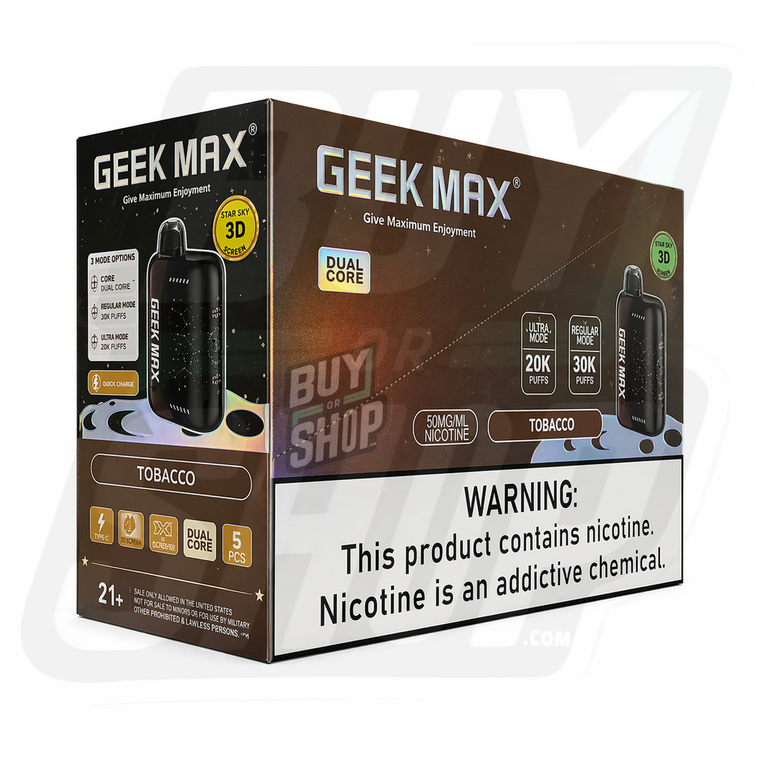 Geek Max Tobacco 30K 5-Pack