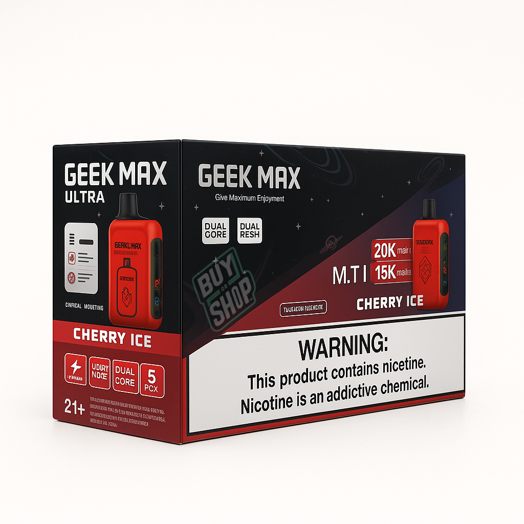 Geek Max Ultra Cherry Ice 20K 5-Pack