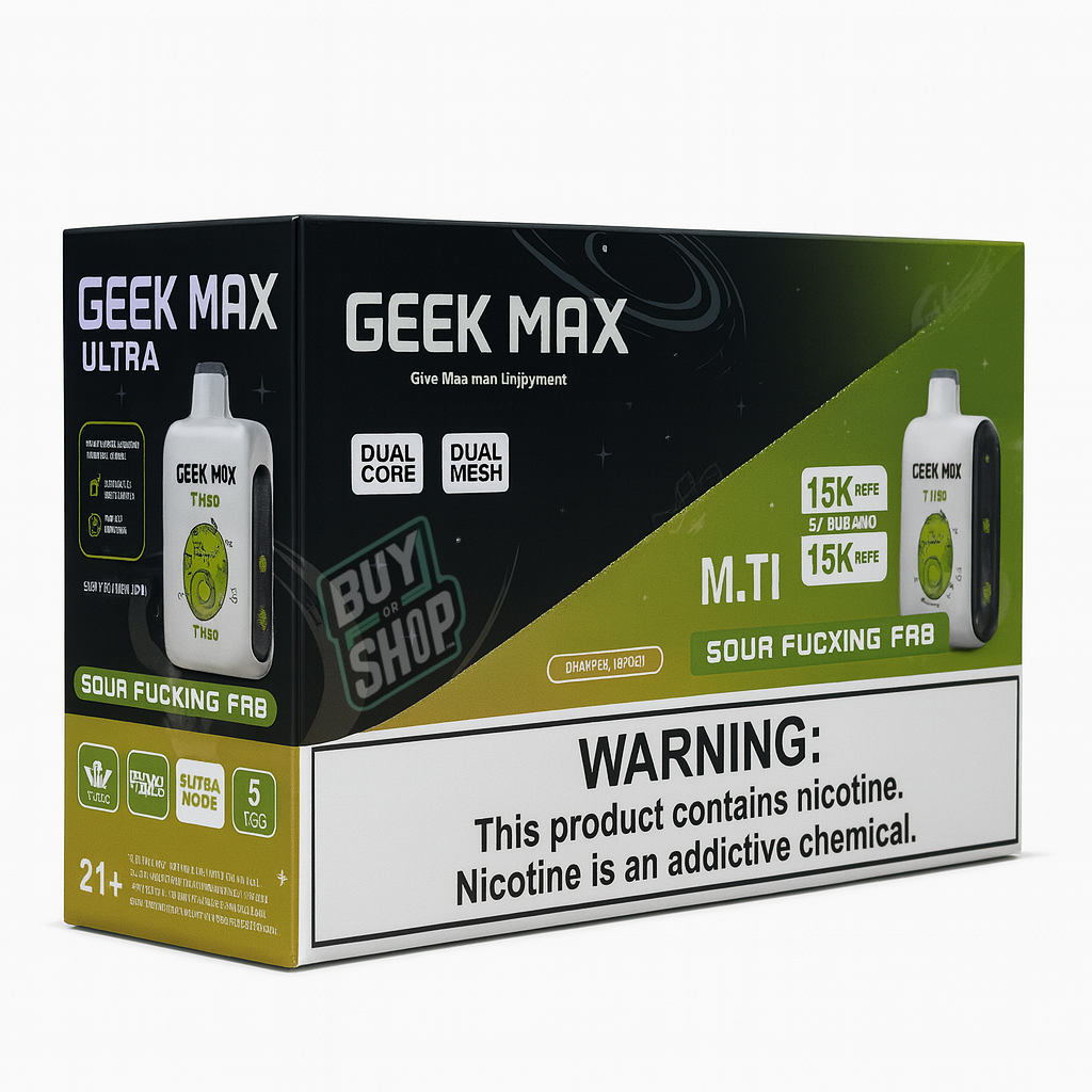 Geek Max Ultra Sour Fcuking Fab 20K 5-Pack