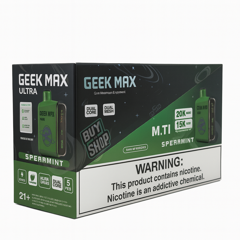 Geek Max Ultra Spearmint 20K 5-Pack