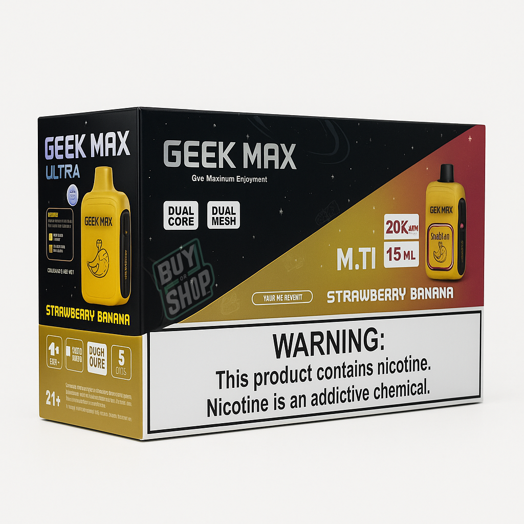 Geek Max Ultra Strawberry Banana 20K 5-Pack