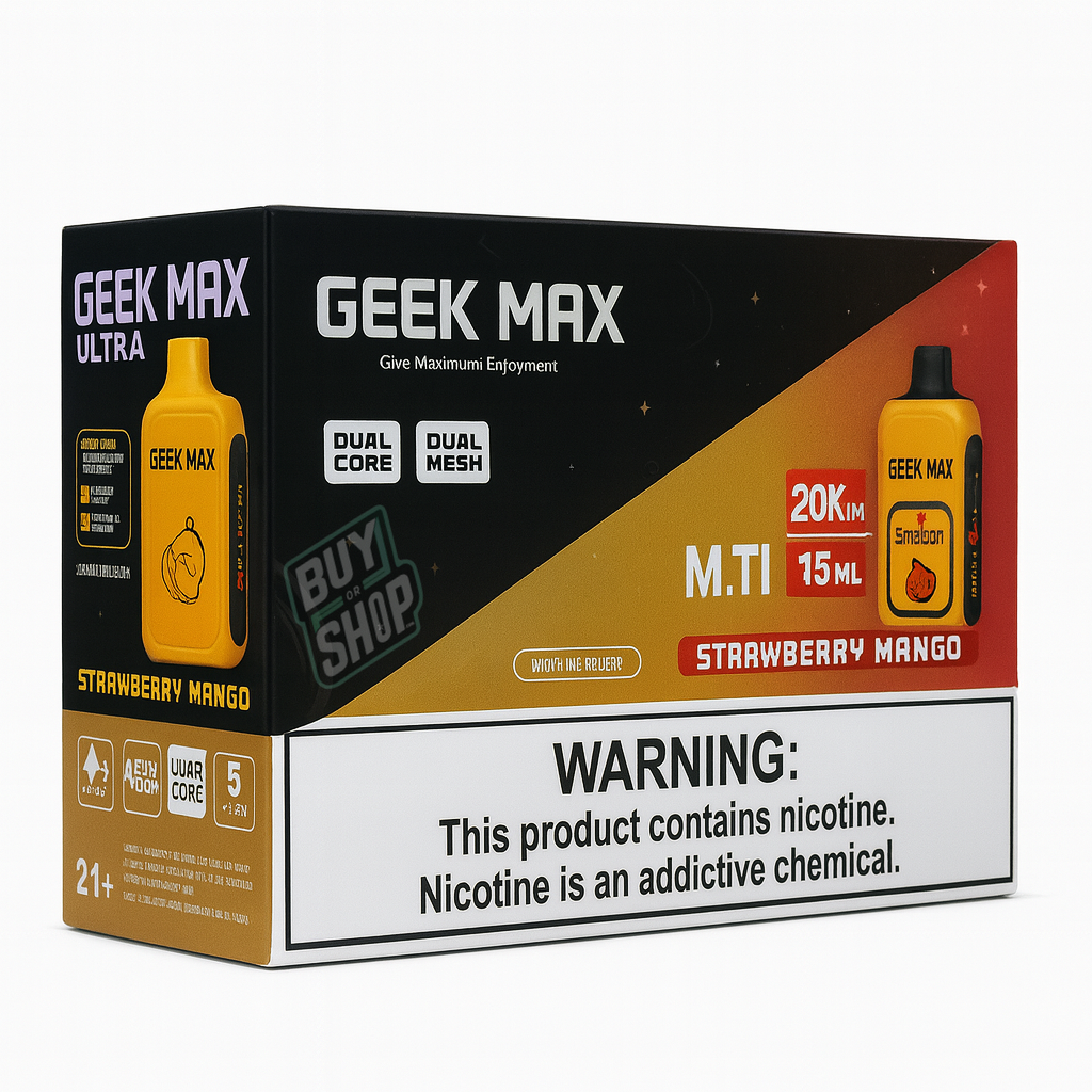 Geek Max Ultra Strawberry Mango 20K 5-Pack