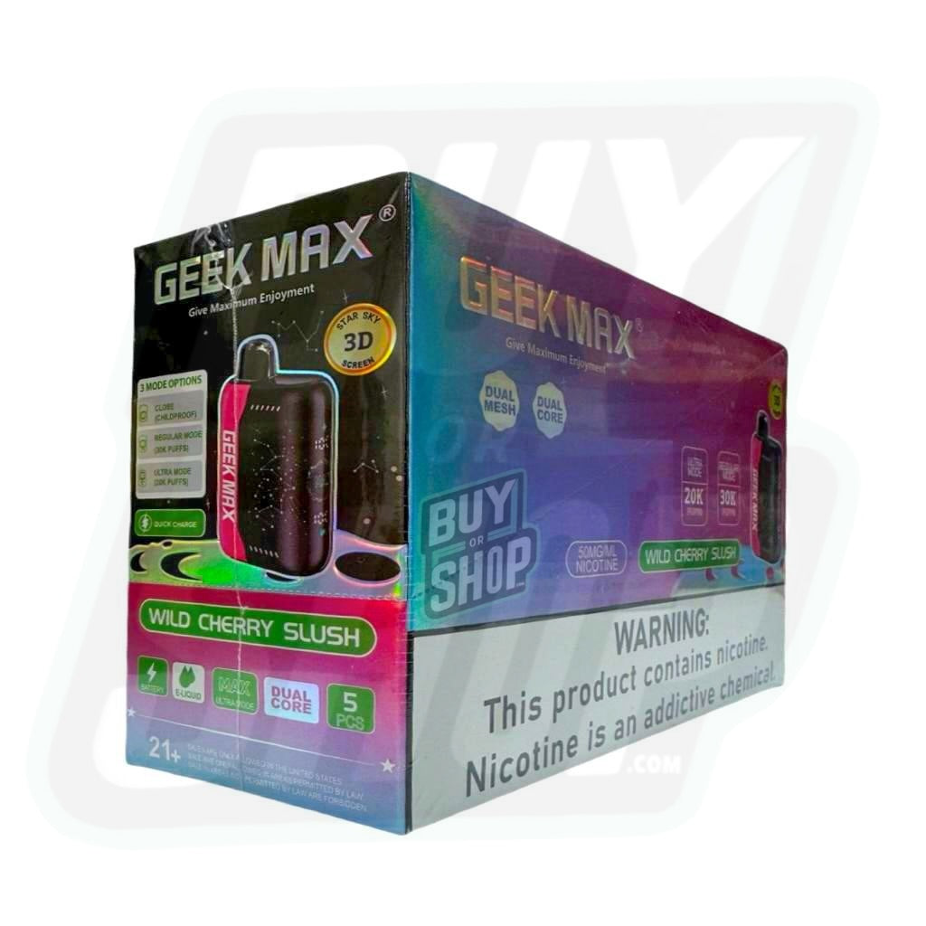 Geek Max Wild Cherry Slush 30K 5-Pack