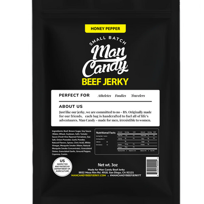 Man Candy - Honey Pepper Beef Jerky