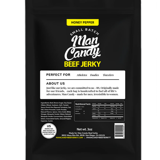 Man Candy - Honey Pepper Beef Jerky
