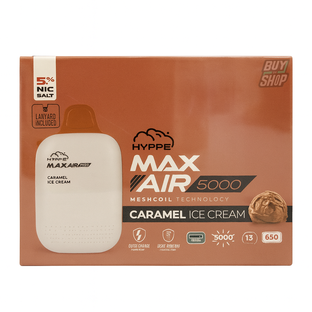 Hyppe Max Air Caramel Ice Cream 5-Pack