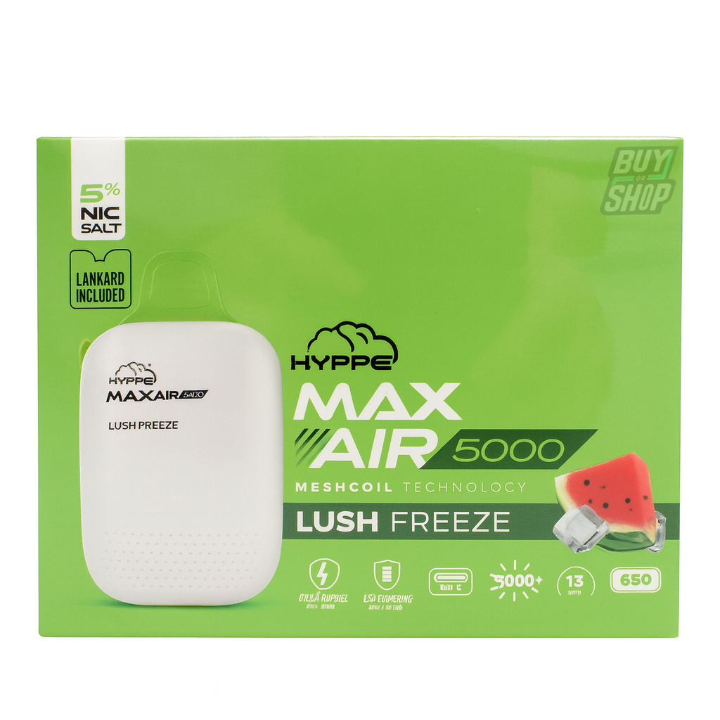 Hyppe Max Air Lush Freeze 5-Pack
