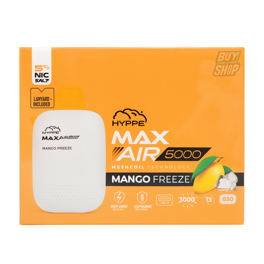Hyppe Max Air Mango Freeze 5-Pack