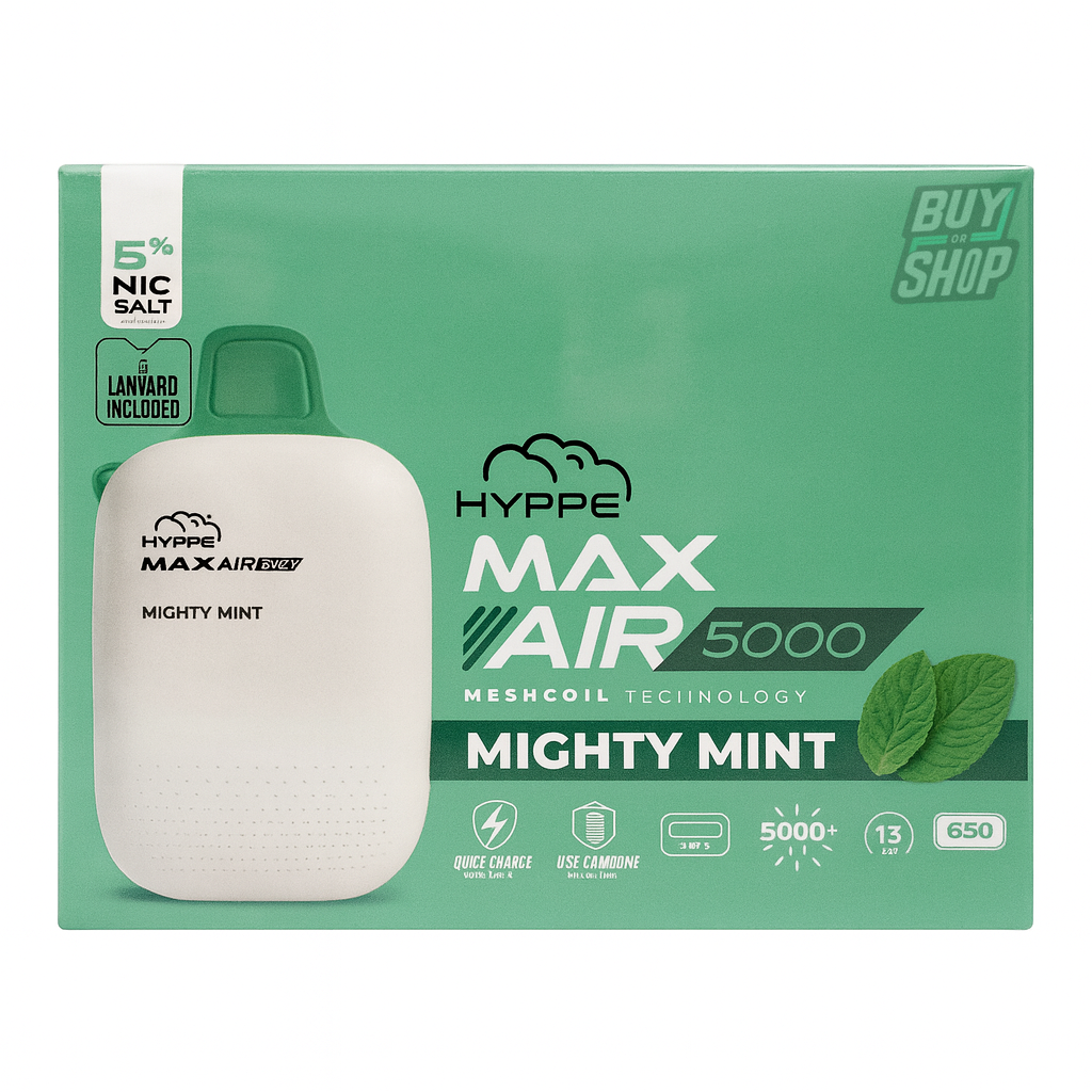 Hyppe Max Air Mighty Mint 5-Pack
