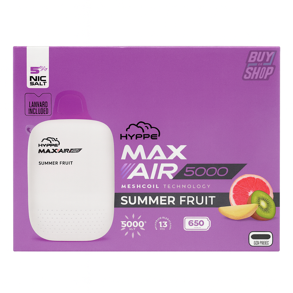 Hyppe Max Air Summer Fruit 5-Pack
