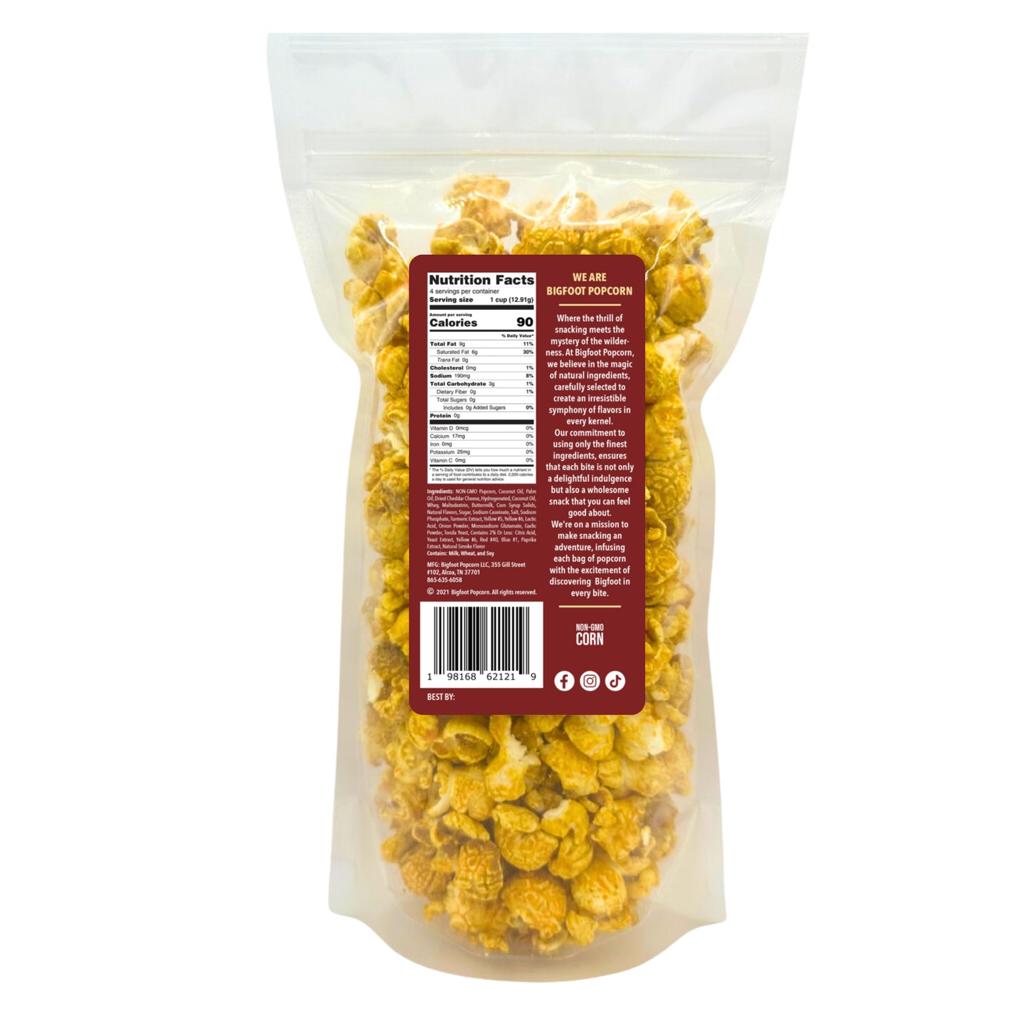 Bigfoot Popcorn - Bacon Cheddar